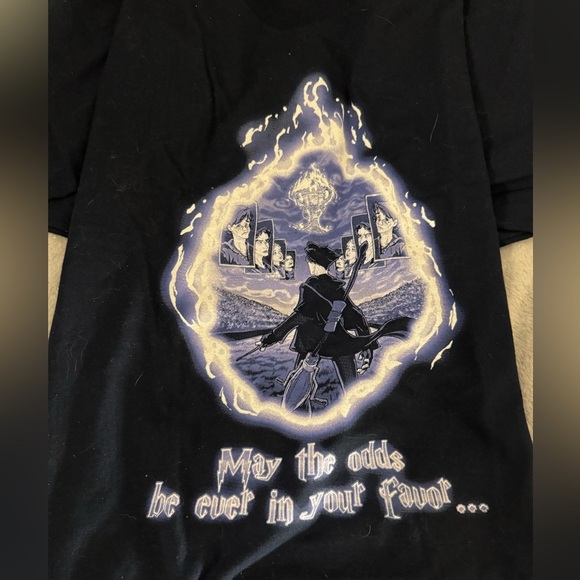 Rare! Crossover Harry Potter and The Hunger Games t-shirt - Picture 2 of 4